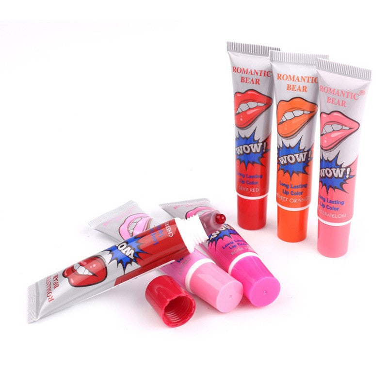 Labial duradero Romántico Wow  X 4 UND