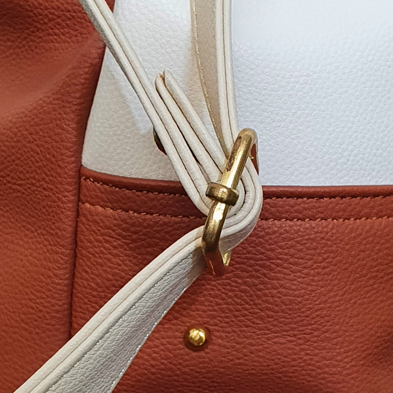 Bolso Cuero Mujer Blanco